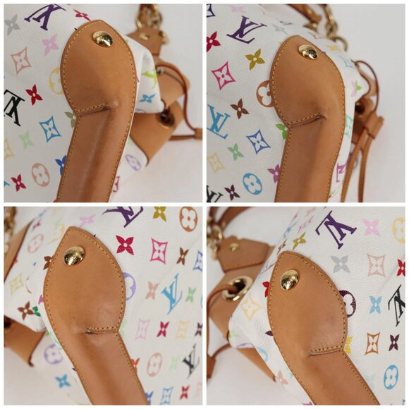 LOUIS VUITTON Monogram Multicolor Ursula Tote Bag White M40123 LV Auth PP815V - Picture 14 of 16